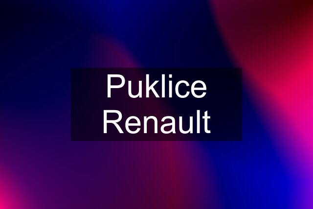 Puklice Renault