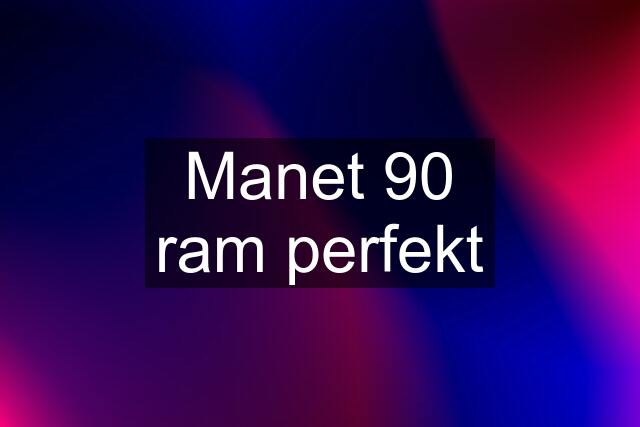 Manet 90 ram perfekt