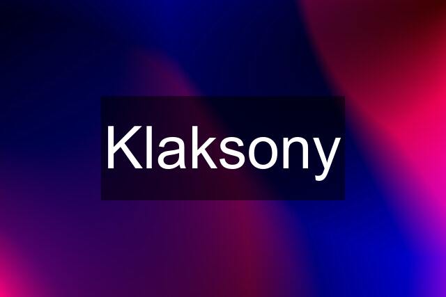 Klaksony