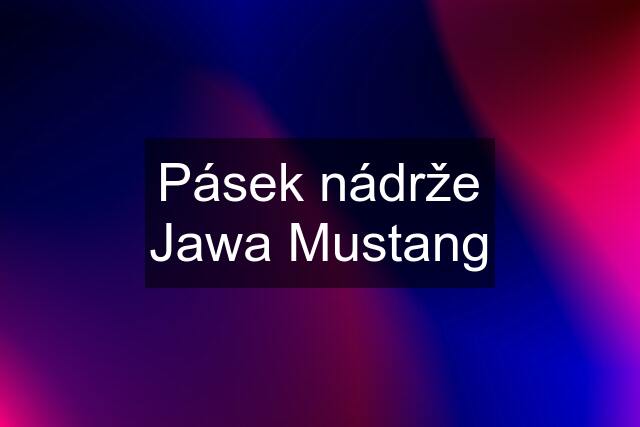 Pásek nádrže Jawa Mustang