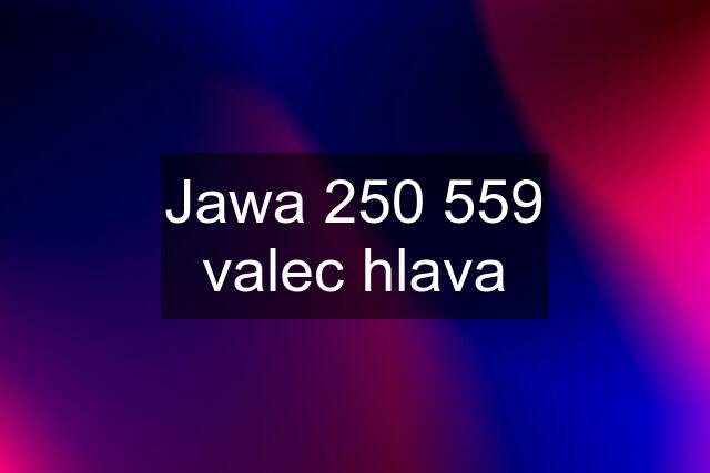 Jawa 250 559 valec hlava