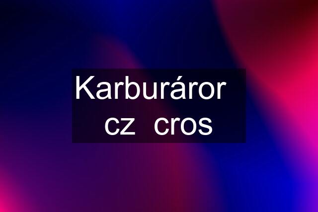 Karburáror   cz  cros