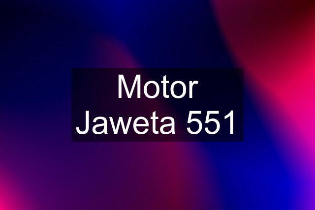 Motor Jaweta 551