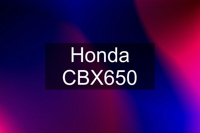 Honda CBX650