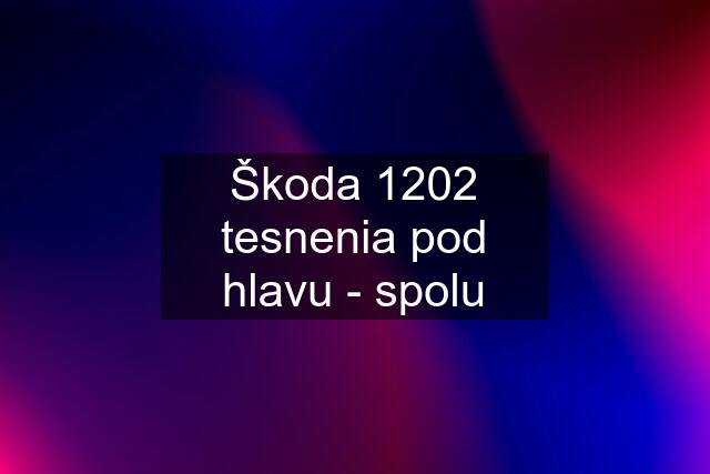 Škoda 1202 tesnenia pod hlavu - spolu