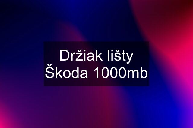 Držiak lišty Škoda 1000mb