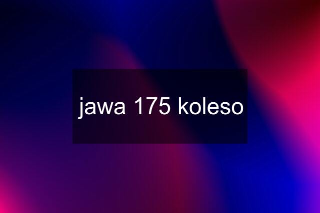 jawa 175 koleso