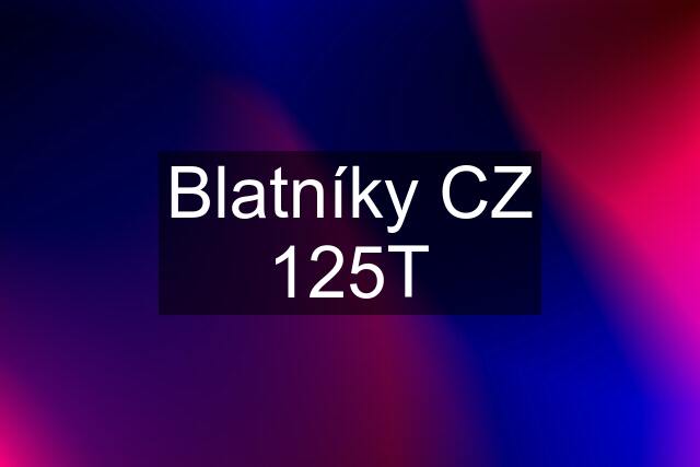 Blatníky CZ 125T