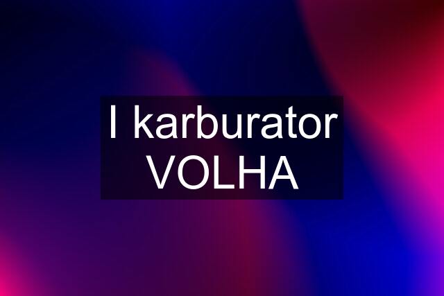 I karburator VOLHA