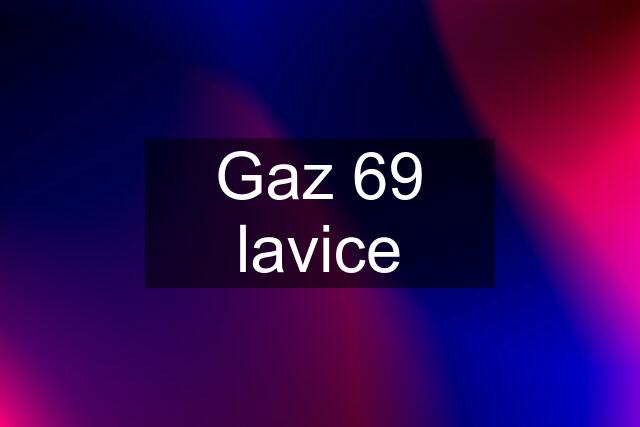 Gaz 69 lavice