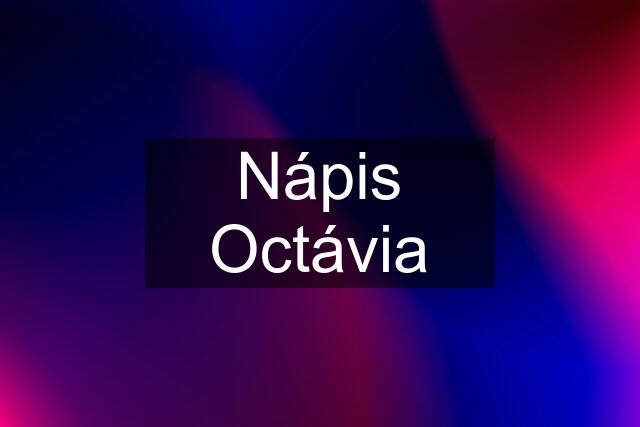 Nápis Octávia