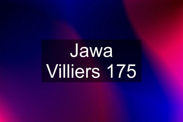 Jawa Villiers 175