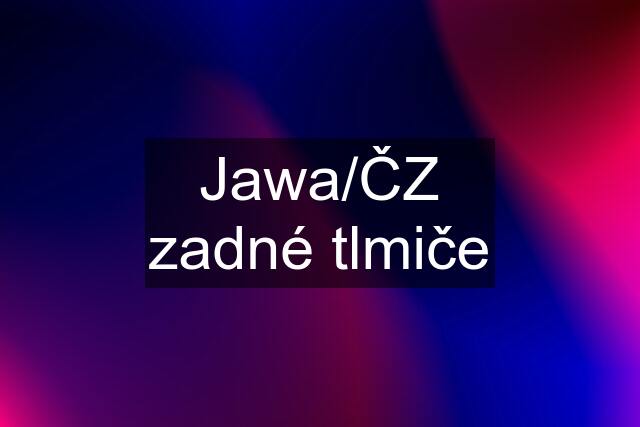 Jawa/ČZ zadné tlmiče