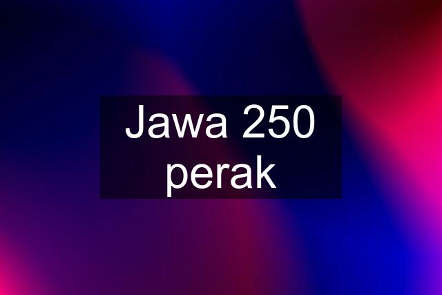 Jawa 250 perak