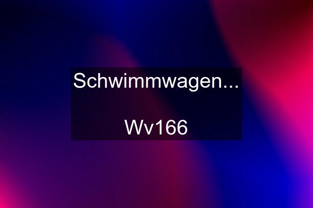 Schwimmwagen...  Wv166