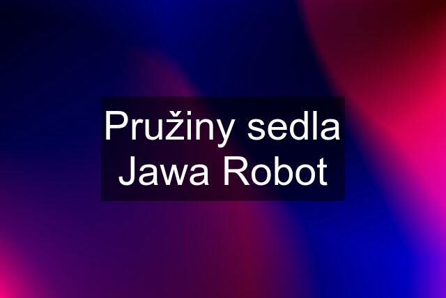 Pružiny sedla Jawa Robot