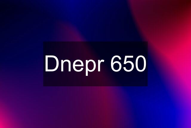 Dnepr 650