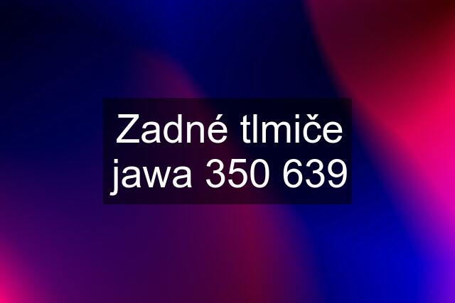 Zadné tlmiče jawa 350 639