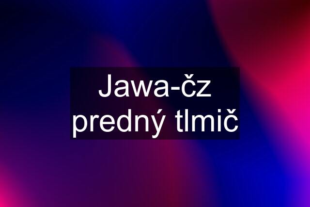 Jawa-čz predný tlmič