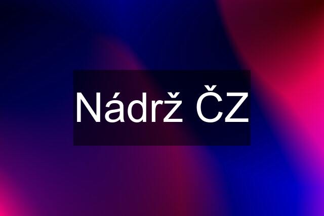 Nádrž ČZ