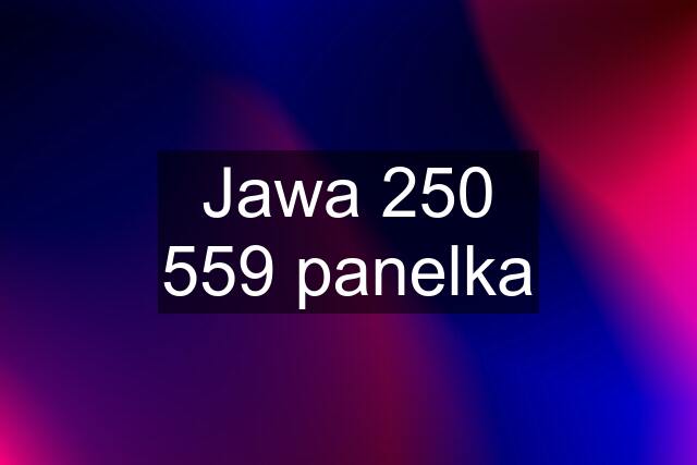 Jawa 250 559 panelka