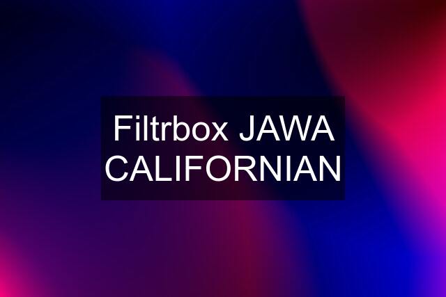 Filtrbox JAWA CALIFORNIAN