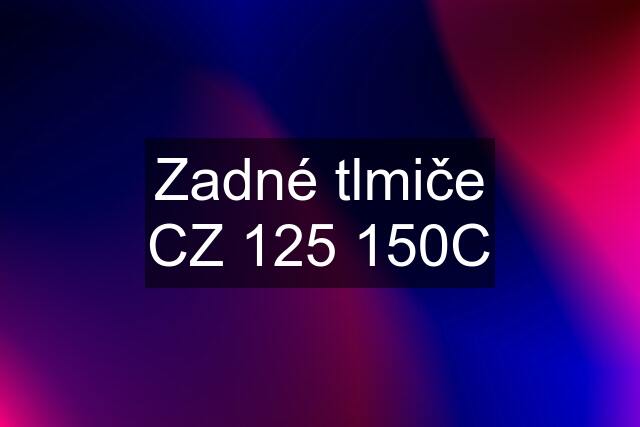 Zadné tlmiče CZ 125 150C