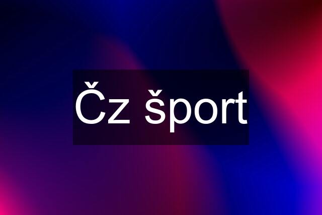 Čz šport