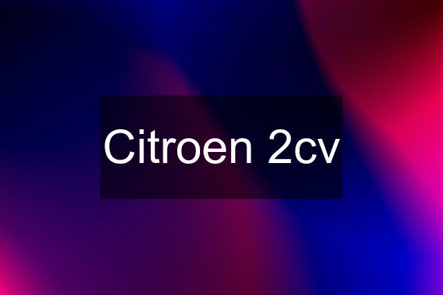 Citroen 2cv