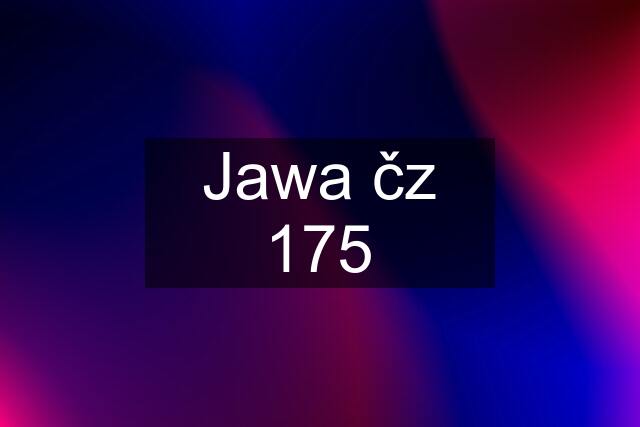 Jawa čz 175