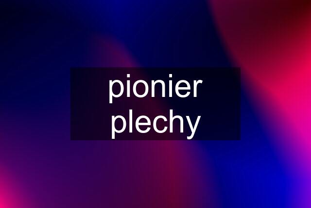 pionier plechy