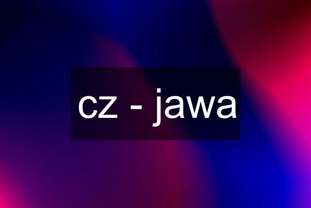 cz - jawa