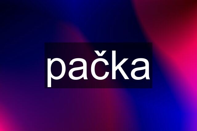 pačka