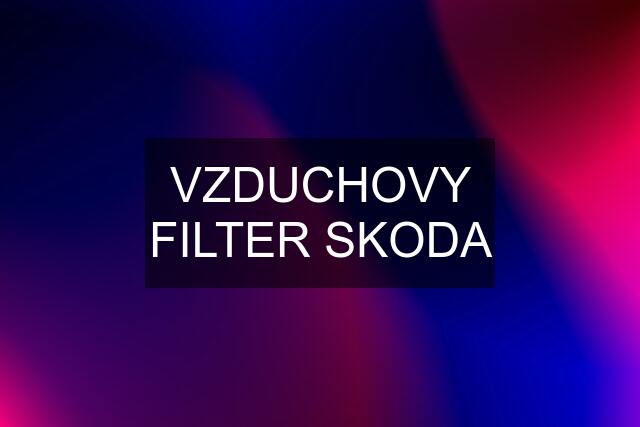 VZDUCHOVY FILTER SKODA