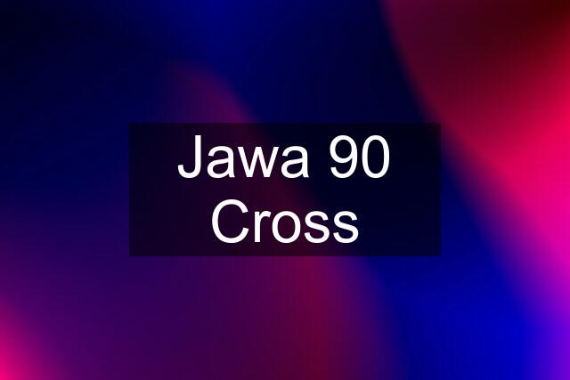 Jawa 90 Cross