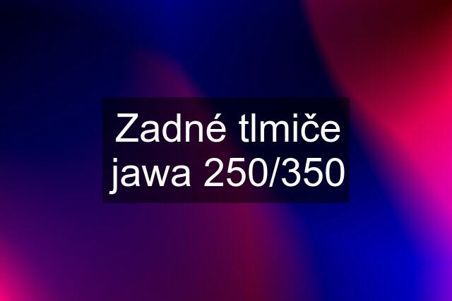 Zadné tlmiče jawa 250/350