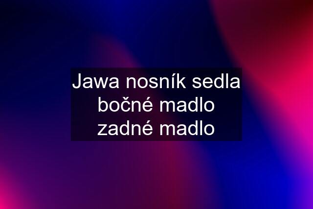 Jawa nosník sedla bočné madlo zadné madlo