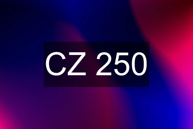 CZ 250