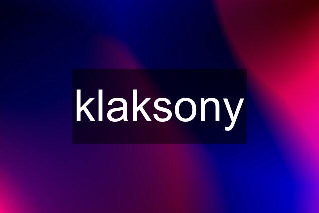 klaksony