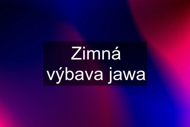 Zimná výbava jawa