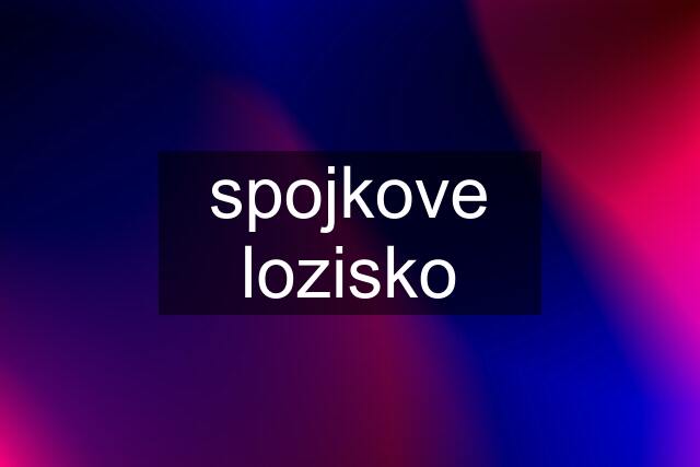 spojkove lozisko