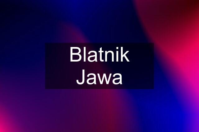 Blatnik Jawa