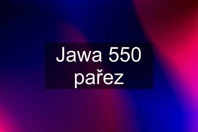 Jawa 550 pařez