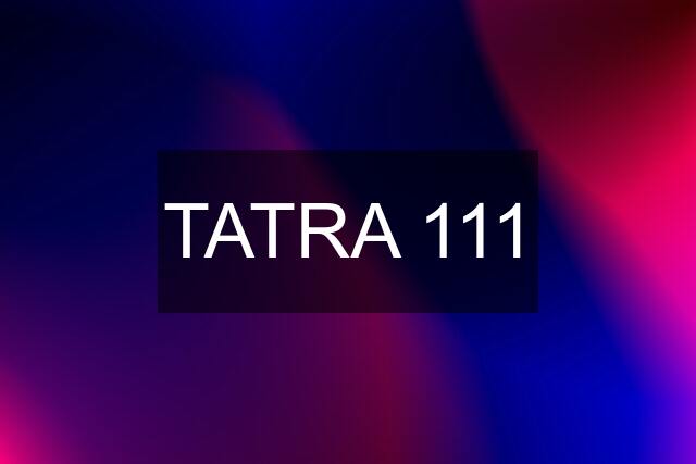 TATRA 111