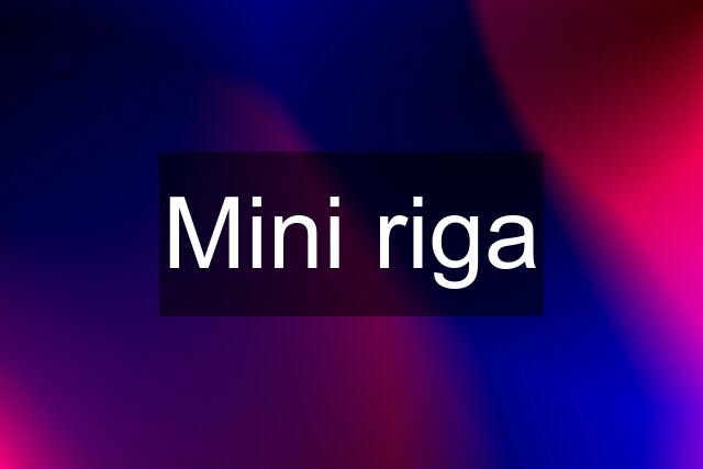 Mini riga