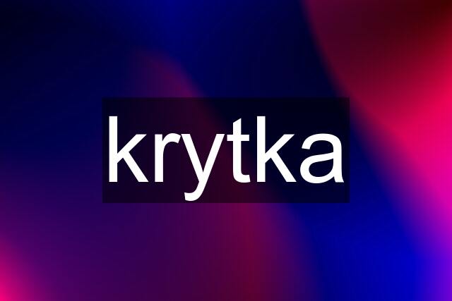 krytka