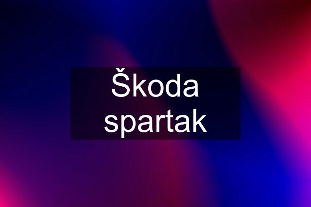 Škoda spartak