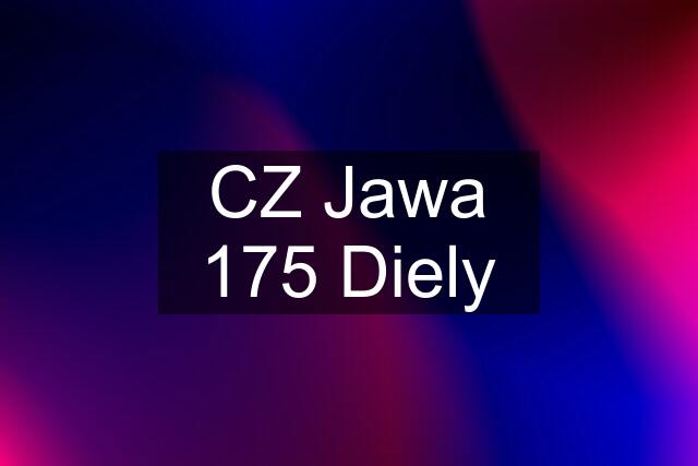 CZ Jawa 175 Diely