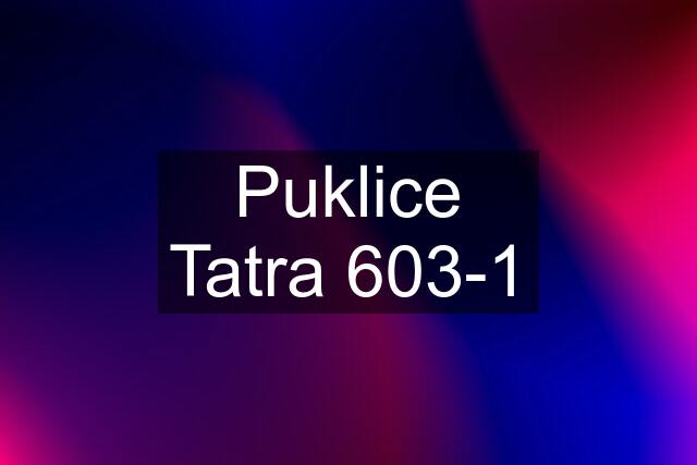 Puklice Tatra 603-1