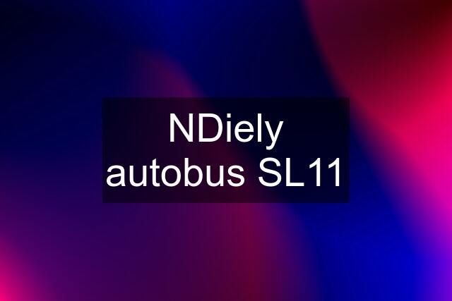 NDiely autobus SL11